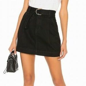 Free People belted denim skirt, 26